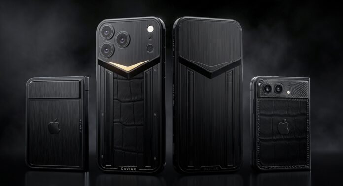 Caviar Black Edition customized smartphones in dark luxury finishes